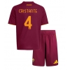 AS Roma Bryan Cristante #4 Hjemmedraktsett Barn 2025-26 Kortermet (+ Korte bukser)